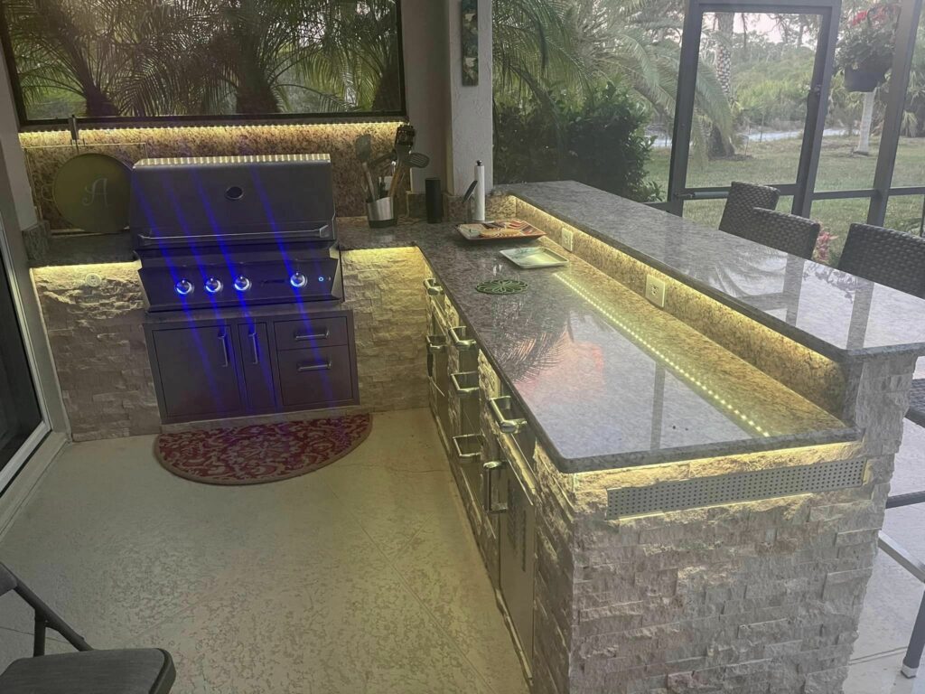 Outdoor BBQ Difilippo Construction Estero Florida